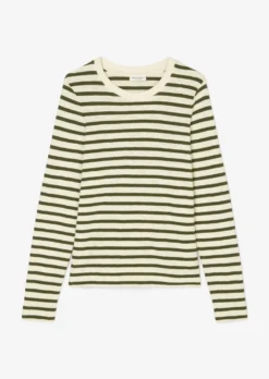 Marc O'Polo Striped Medium-weight Slub Jersey Long Sleeve Top, Regular Fit Made Of Organic Cotton -Schlichte Eleganz 8da8b05f16d94b506414cb3e75a4720b scaled
