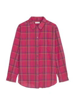Marc O'Polo Plaid Boyfriend Blouse Relaxed Cotton Voile -Schlichte Eleganz 92932681ce0ec52fcb879f1a1f9beb58 scaled