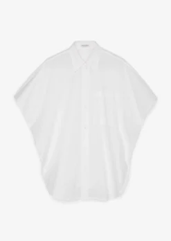 Marc O'Polo Wide Blouse In The Style Of A Cape In Paper Touch Poplin -Schlichte Eleganz 93ed3f17946d777797260e8b180dcb5e scaled