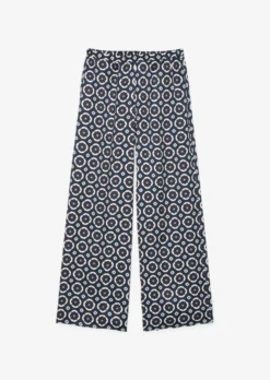 Marc O'Polo Printed Wide Leg Pants Made From Viscose Twill -Schlichte Eleganz 97111cd6abaee5ebb96409800001a4b7 scaled