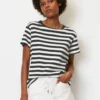 Marc O'Polo Striped T-shirt, Loose Fit In Soft Organic Cotton