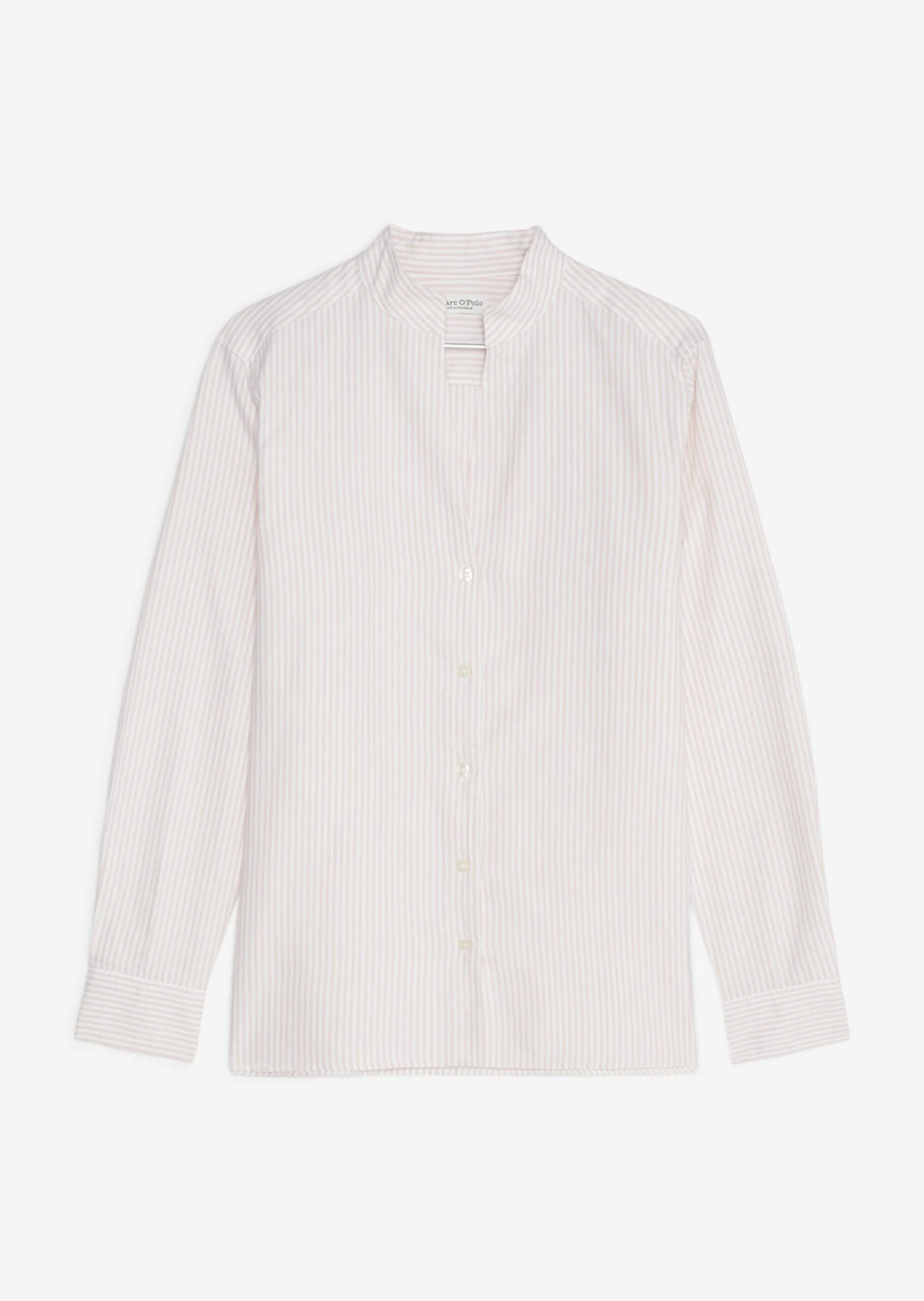 Marc O'Polo Striped Stand-up Collar Blouse Regular Made From Oxford Fabric 7 Marc O'Polo Striped Stand-up Collar Blouse Regular Made From Oxford Fabric – Bild 7