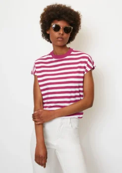 Marc O'Polo Striped T-shirt In A Regular Fit Made Of Organic Cotton