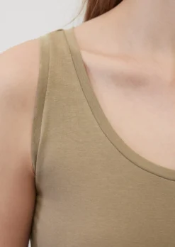Marc O'Polo Sleeveless Top, Slim Fit Made Of Stretchy Organic Cotton Jersey -Schlichte Eleganz 993e87047dc8ccb883f55f24dee4e0c7 scaled