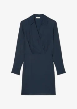 Marc O'Polo Short Dress In Wrap Look With Elastic Skirt Seam -Schlichte Eleganz 995b458b4258561b77c8c841fce41212 scaled