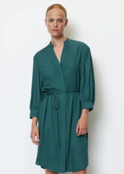 Marc O'Polo Shirt Blouse Dress With 3/4 Sleeves Relaxed Made From Viscose Twill -Schlichte Eleganz 9a3f179c05a81371f29fd223d6976838 scaled
