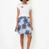 Marc O'Polo Short, Wide Skirt Made Of Cotton Voile Fabric