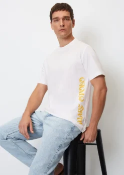 Marc O'Polo Organic Cotton T-shirt, Regular Fit With Floral Chest Print