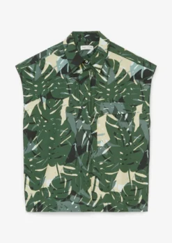 Marc O'Polo Sleeveless Printed Blouse Made Of Cotton Poplin -Schlichte Eleganz a03db836e33211dd86fd711dcb8a2ab1 scaled
