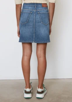 Marc O'Polo Short Denim Skirt Made Of Denim With A Cashmere Texture -Schlichte Eleganz a0b5efb89263c5616229bb20987c3770 scaled