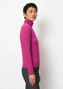 Marc O'Polo Long Sleeve Polo Neck Top, Regular Fit With TENCEL™ Modal -Schlichte Eleganz a99101fdd64bee4a27b9e9dc97931819 scaled