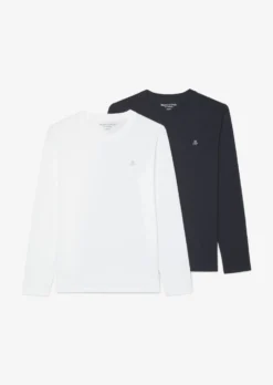Marc O'Polo Double Pack Of Basic Long Sleeve Tops, Shaped Fit Made Of Organic Cotton -Schlichte Eleganz aa4609ae0e7431c5134a4ad93020ff5f scaled