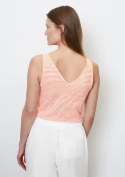 Marc O'Polo Striped Sleeveless Linen Top In A Shaped Fit Made Of High-quality Jersey -Schlichte Eleganz abefd6bbf70ff6c16981ea1dac2e72e3 scaled