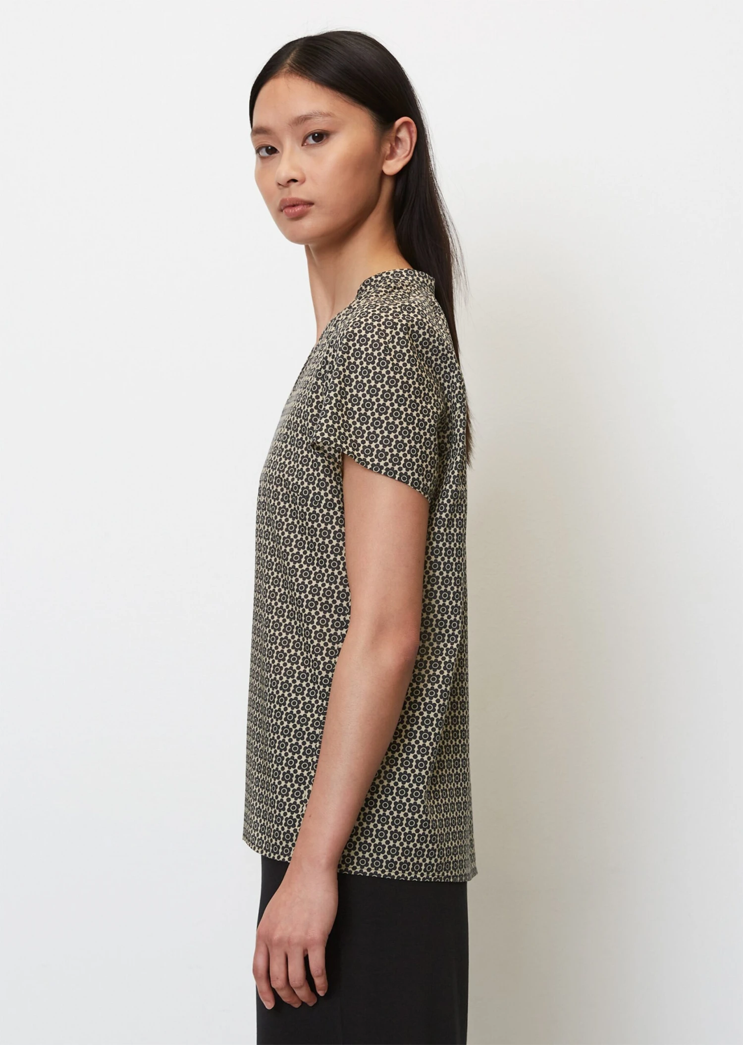 Marc O'Polo Patterned Blouse Top Made Of Lightweight Cotton Voile 6 Marc O'Polo Patterned Blouse Top Made Of Lightweight Cotton Voile – Bild 6
