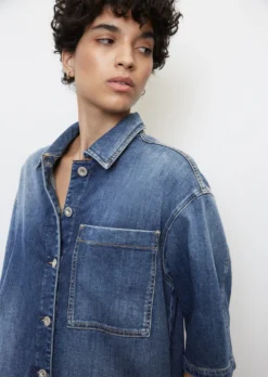 Marc O'Polo H-line Denim Dress Made Of Denim With A Cashmere Texture -Schlichte Eleganz ac8653b633397a7a9295d413918793f5 scaled