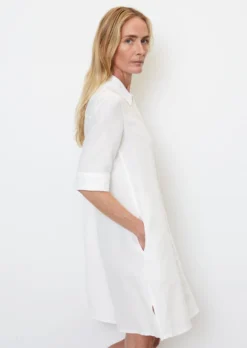 Marc O'Polo Short Linen Shirt Dress With High Slits At The Hem -Schlichte Eleganz ae51d3dd401190a051b956a05b3b547a scaled