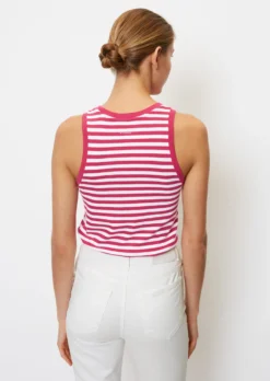 Marc O'Polo Striped Sleeveless Top In A Slim Fit Made Of Organic Cotton -Schlichte Eleganz af28e3380851b0dbf32f3df42837be9c scaled