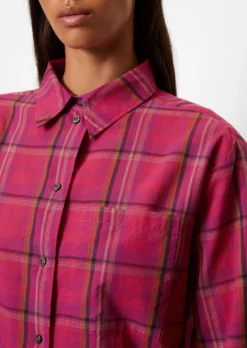 Marc O'Polo Plaid Boyfriend Blouse Relaxed Cotton Voile -Schlichte Eleganz b256c6b5ad23a42cf40a13f1426ca33e scaled