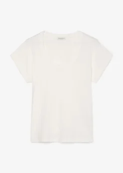 Marc O'Polo T-shirt With Cut-on Sleeves Made Of Lightweight Single Jersey -Schlichte Eleganz b3d16b3065d4f409d82e6dd332de2ddd scaled