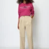 Marc O'Polo MO'P X CHEVIGNON High Waist Balloon Pants Loose Made From Stretchy Twill Fabric