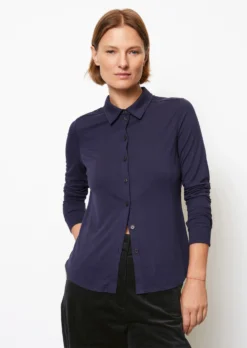 Marc O'Polo Jersey Blouse In A Regular Fit From LENZING™ ECOVERO™