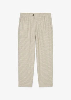 Marc O'Polo Finely Checked Trousers With An Elasticated Waistband With LENZING™ ECOVERO™ -Schlichte Eleganz b6fbc19d9956bfcef6a7e5a170745476 scaled
