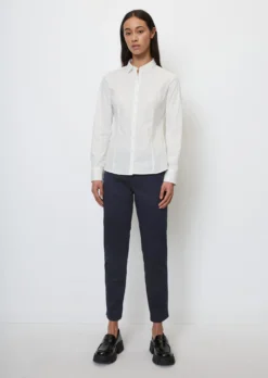 Marc O'Polo Long-sleeved Blouse In Stretch Poplin Fabric -Schlichte Eleganz b792af6bf3280a7ca8784e1581128347 scaled