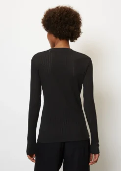 Marc O'Polo Pointelle Jersey V-neck Cardigan Made From Pure Organic Cotton -Schlichte Eleganz b8140f150bec9459920e2beb575da5e8 scaled