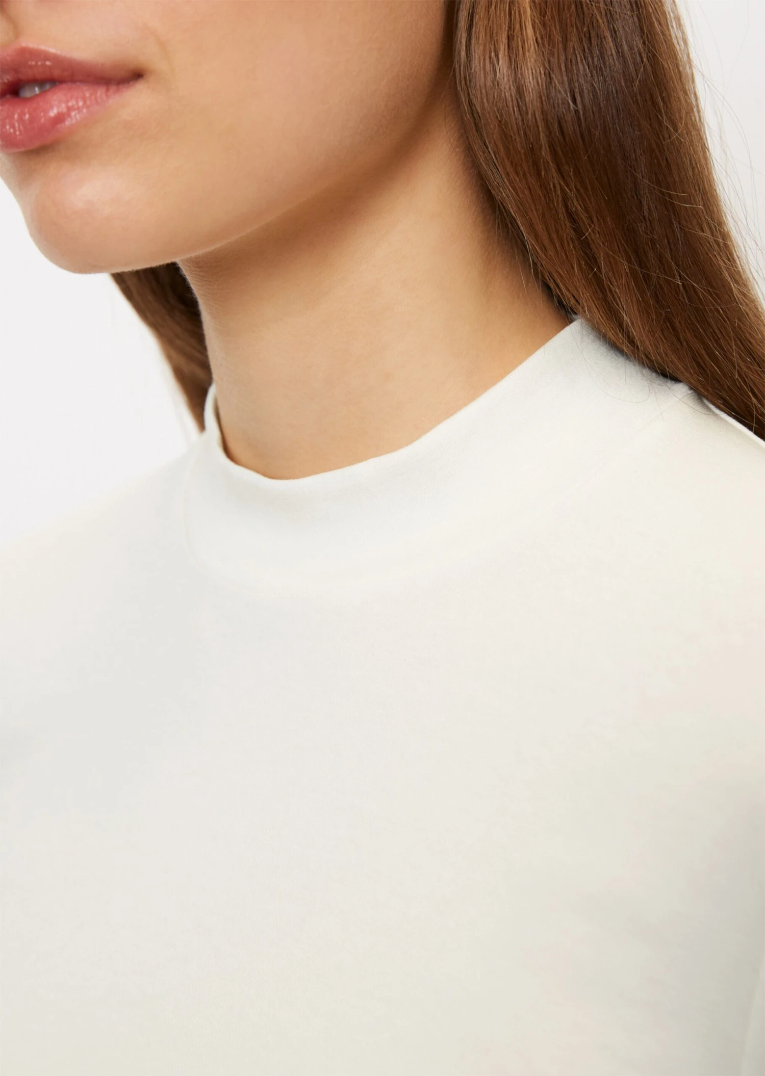 Marc O'Polo Stand-up Collar T-shirt In A Regular Fit Made Of Fine Rib Jersey 5 Marc O'Polo Stand-up Collar T-shirt In A Regular Fit Made Of Fine Rib Jersey – Bild 5