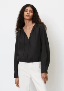 Marc O'Polo Linen Boho Blouse In A Regular Fit With Drawstring At The Hem -Schlichte Eleganz ba97c8c487916adf1b503535016a63d3 scaled