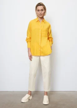 Marc O'Polo Linen Blouse In A Regular Fit Made Of Lightweight Fabric -Schlichte Eleganz bbc9f162211723184308645204c9eed3 scaled