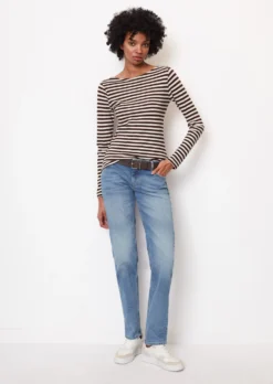 Marc O'Polo Striped Long Sleeve Top, Regular Fit In Organic Cotton Slub Jersey -Schlichte Eleganz bc6ad550e24140293b2e7783dd4fcfd8 scaled