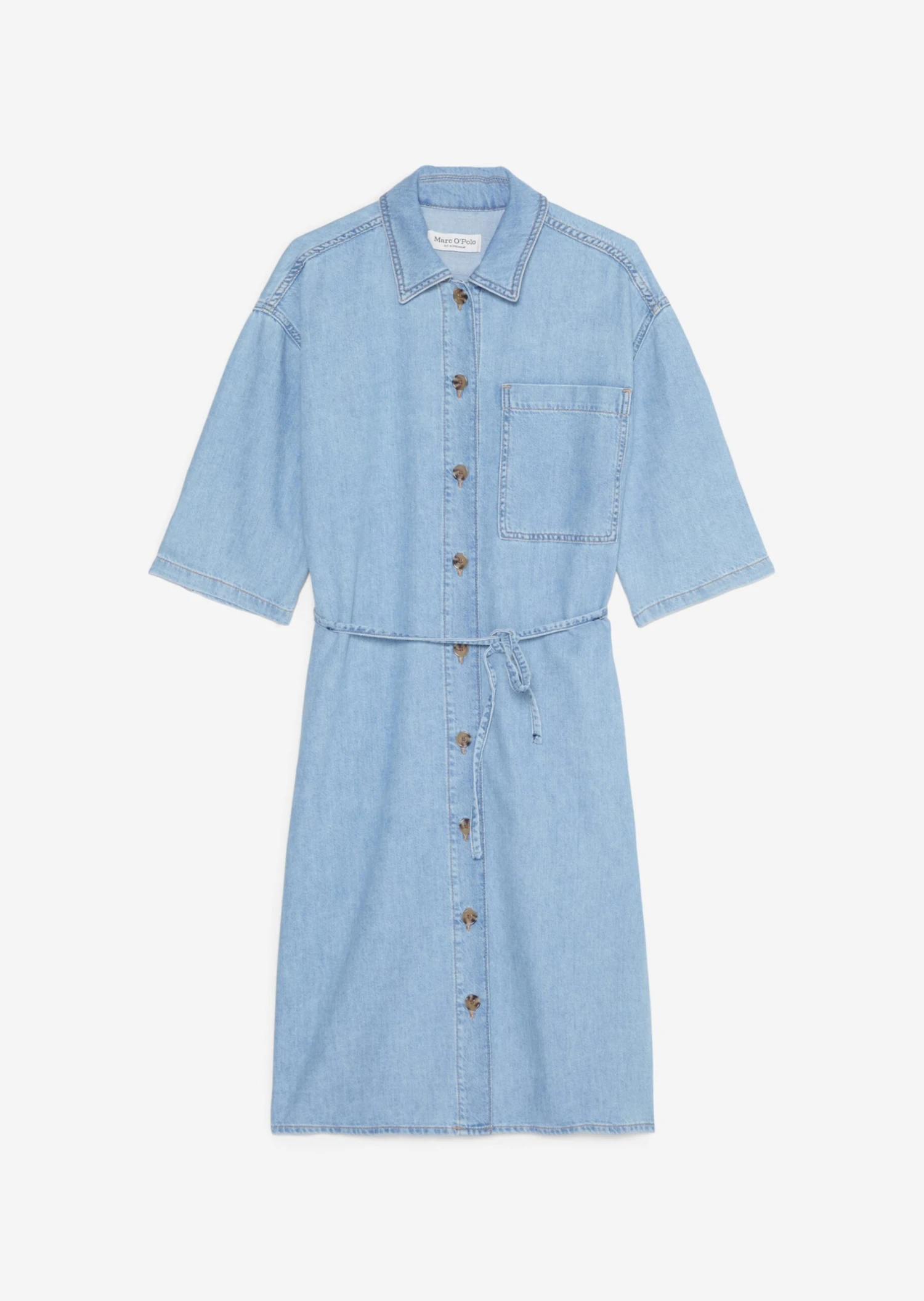Marc O'Polo Denim Shirt Blouse Dress Relaxed In An Organic Cotton/lyocell Blend 7 Marc O'Polo Denim Shirt Blouse Dress Relaxed In An Organic Cotton/lyocell Blend – Bild 7