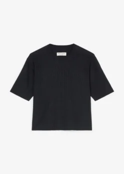 Marc O'Polo Skinny Rib Short-sleeved Knitted Jumper, Relaxed Fit Made Of Pure Organic Cotton -Schlichte Eleganz c052608a7123cd651a1af8df204fbae7 scaled