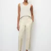 Marc O'Polo Cigarette Trousers In A Slim Fit In A Stretchy Blend Of Organic Cotton And Hemp