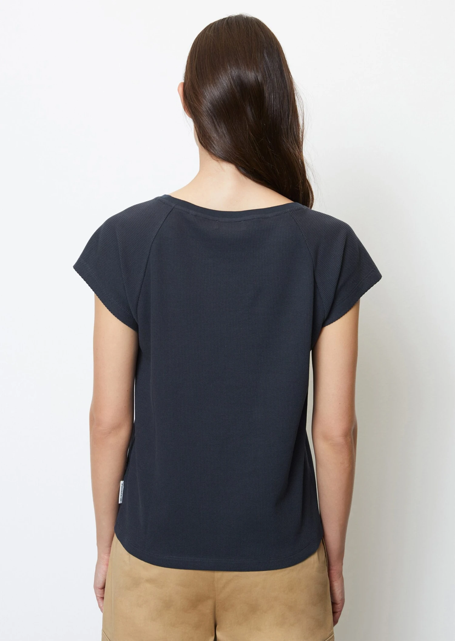 Marc O'Polo Waffle Jersey T-shirt In A Regular Fit From Organic Cotton Stretch 3 Marc O'Polo Waffle Jersey T-shirt In A Regular Fit From Organic Cotton Stretch – Bild 3