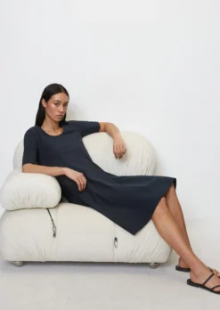 Marc O'Polo Jersey Dress With An A-line Skirt Made Of A Stretchy Cotton Blend