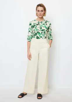 Marc O'Polo Long Sleeve Top With An All-over Print, Regular Fit From LENZING™ ECOVERO™ -Schlichte Eleganz c4be2c1eaa408b9fde686f7b83732166 scaled