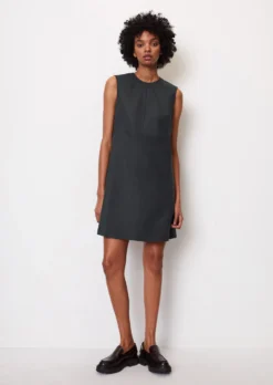 Marc O'Polo Short Shift Dress In An A-line Design In A Blend Of Organic Cotton And Stretch Viscose