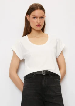 Marc O'Polo T-shirt With Cut-on Sleeves Made Of Lightweight Single Jersey