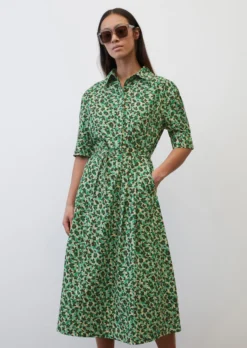 Marc O'Polo Patterned Shirt Dress In Paper Touch Organic Cotton -Schlichte Eleganz ca866d2bb958fdd5e02659e411fdf7d5 scaled