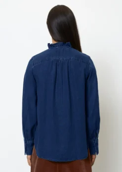 Marc O'Polo Jeans Ruffle Blouse Regular Made From TENCEL™ Lyocell -Schlichte Eleganz ca87a9473172955216f39afd532102d0 scaled