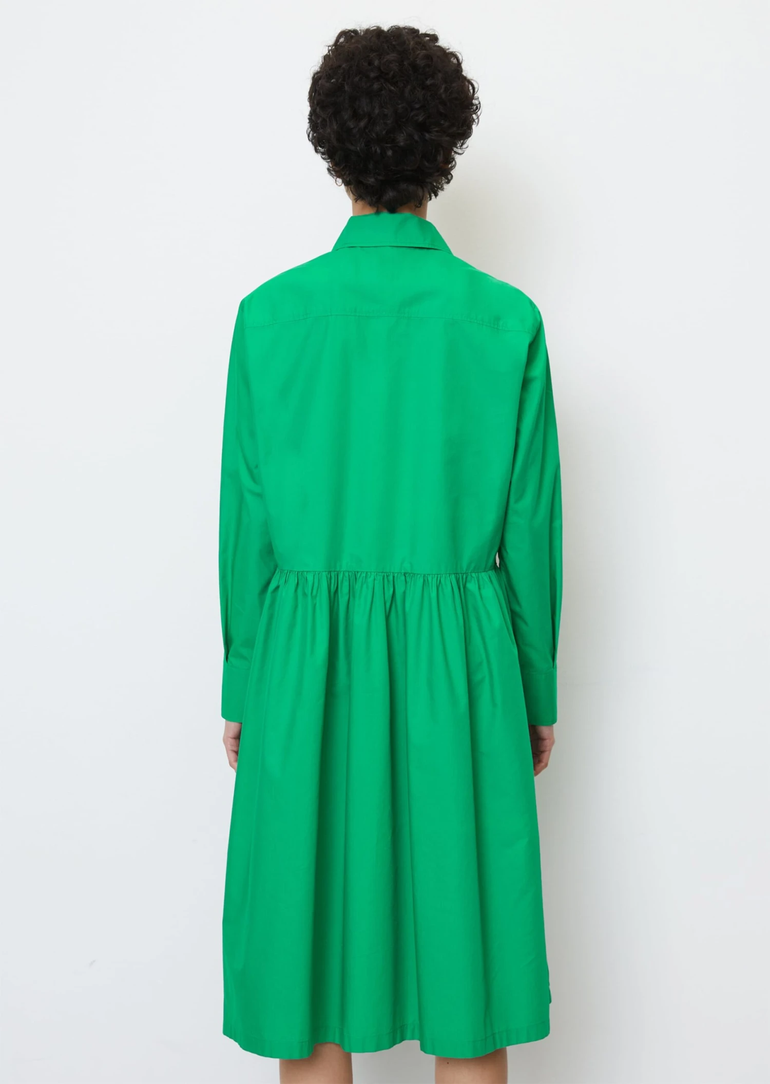 Marc O'Polo Blouse Dress With A Gathered Skirt Made From A Lightweight Organic Cotton/lyocell Blend 3 Marc O'Polo Blouse Dress With A Gathered Skirt Made From A Lightweight Organic Cotton/lyocell Blend – Bild 3