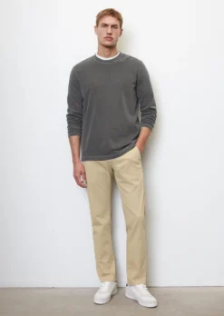 Marc O'Polo Long Sleeve Top, Regular Fit Made Of Organic Cotton