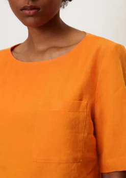 Marc O'Polo Linen Blouse Top Back Made Of Cotton Voile -Schlichte Eleganz ccaf24327ec04677c4e539924832c322 scaled
