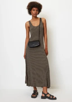 Marc O'Polo Sleeveless Jersey Dress With An All-over Print Made Of Stretchy Viscose Fabric