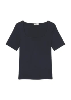 Marc O'Polo T-shirt With A Square Neckline Made Of Stretch Single Jersey -Schlichte Eleganz cf9257bb5b34cbb23af659ca7bafaa08 scaled