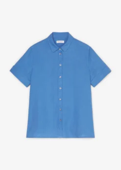 Marc O'Polo Short Sleeve Blouse In A Mix Of Materials -Schlichte Eleganz d07b9ec6825f6794a09e636429430ba7 scaled