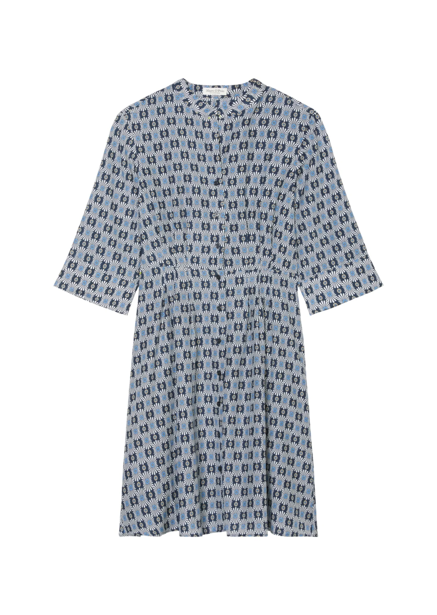 Marc O'Polo Short Blouse Dress With A Silky Texture Made From A Soft Organic Cotton/viscose Blend 8 Marc O'Polo Short Blouse Dress With A Silky Texture Made From A Soft Organic Cotton/viscose Blend – Bild 8