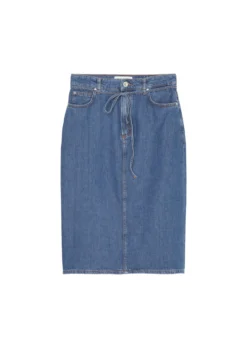 Marc O'Polo Denim Midi Skirt With Waist Belt In An Organic Cotton/lyocell Blend -Schlichte Eleganz d20bcd547de1600fda3de02b341fdaa4 scaled